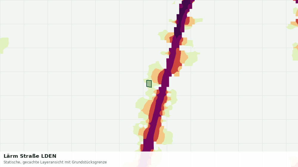 Statische Kartenansicht: Lärm Straße LDEN