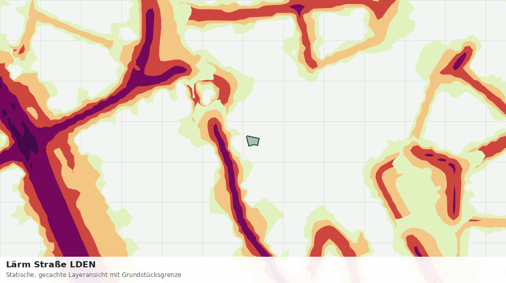 Statische Kartenansicht: Lärm Straße LDEN