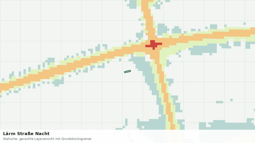Statische Kartenansicht: Lärm Straße Nacht