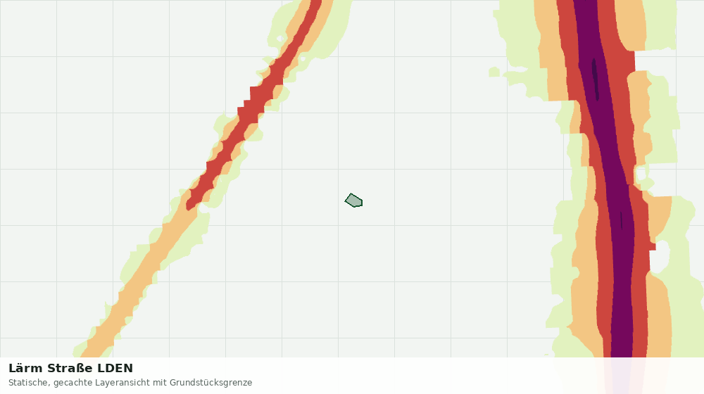 Statische Kartenansicht: Lärm Straße LDEN
