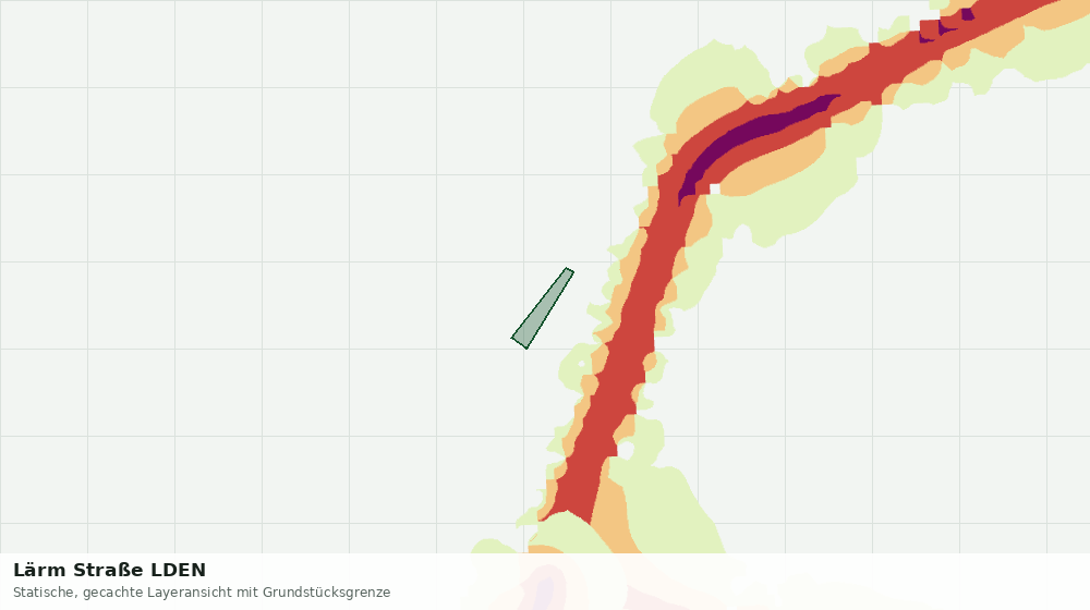 Statische Kartenansicht: Lärm Straße LDEN
