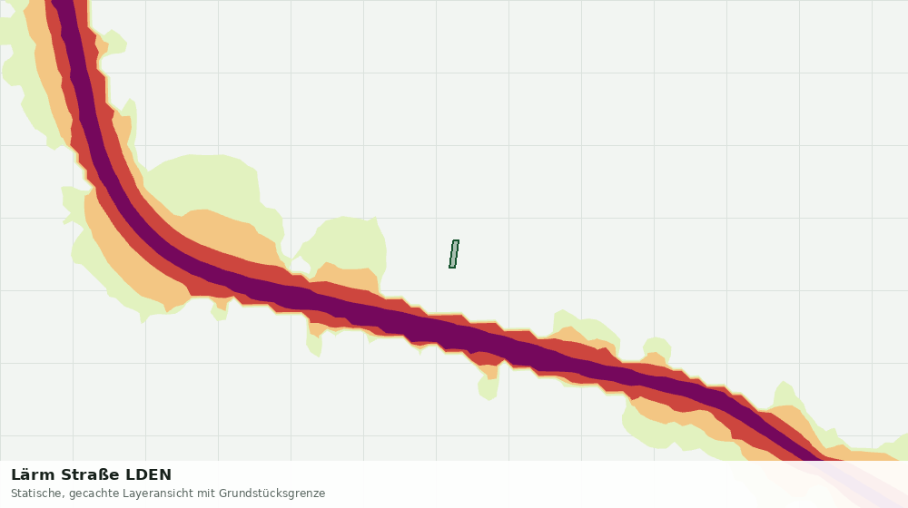 Statische Kartenansicht: Lärm Straße LDEN