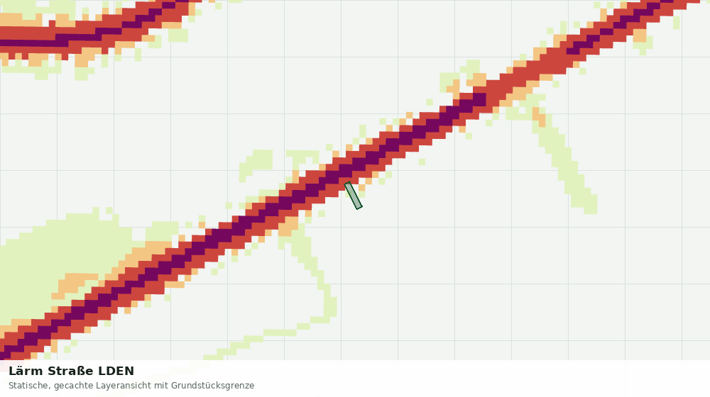 Statische Kartenansicht: Lärm Straße LDEN