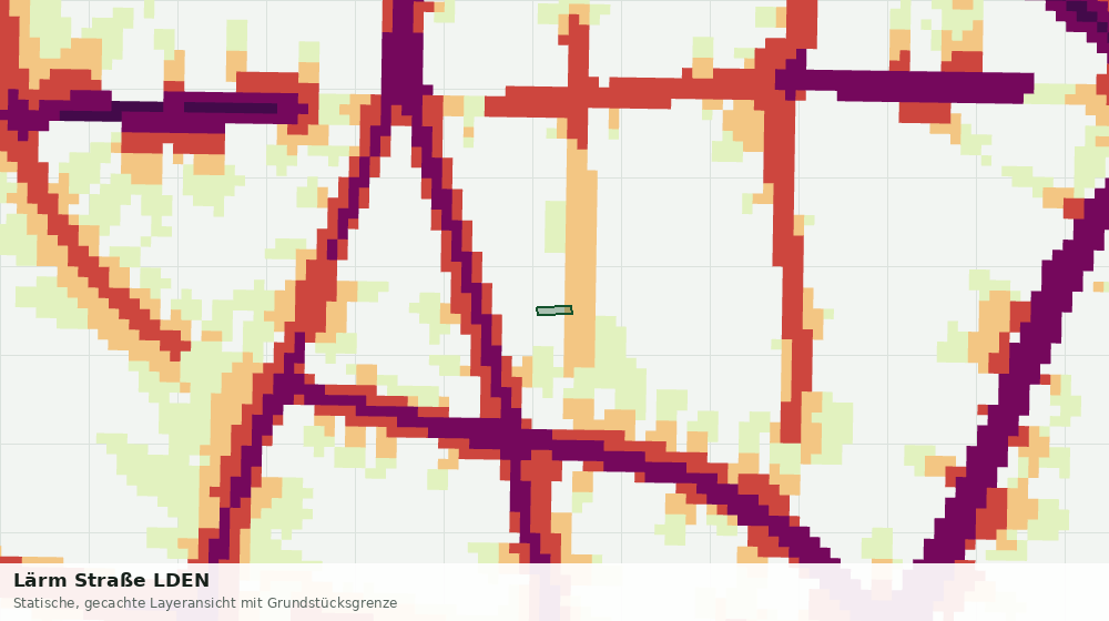 Statische Kartenansicht: Lärm Straße LDEN