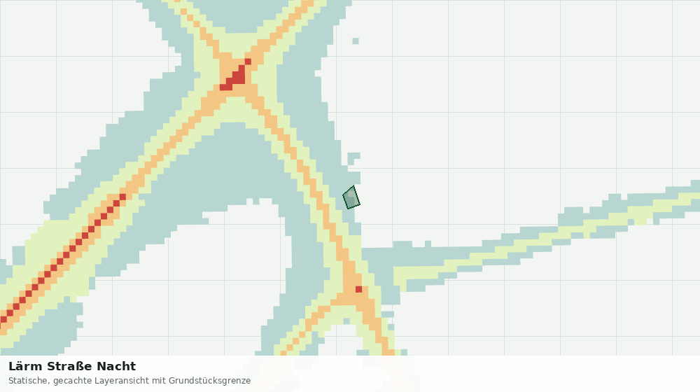 Statische Kartenansicht: Lärm Straße Nacht