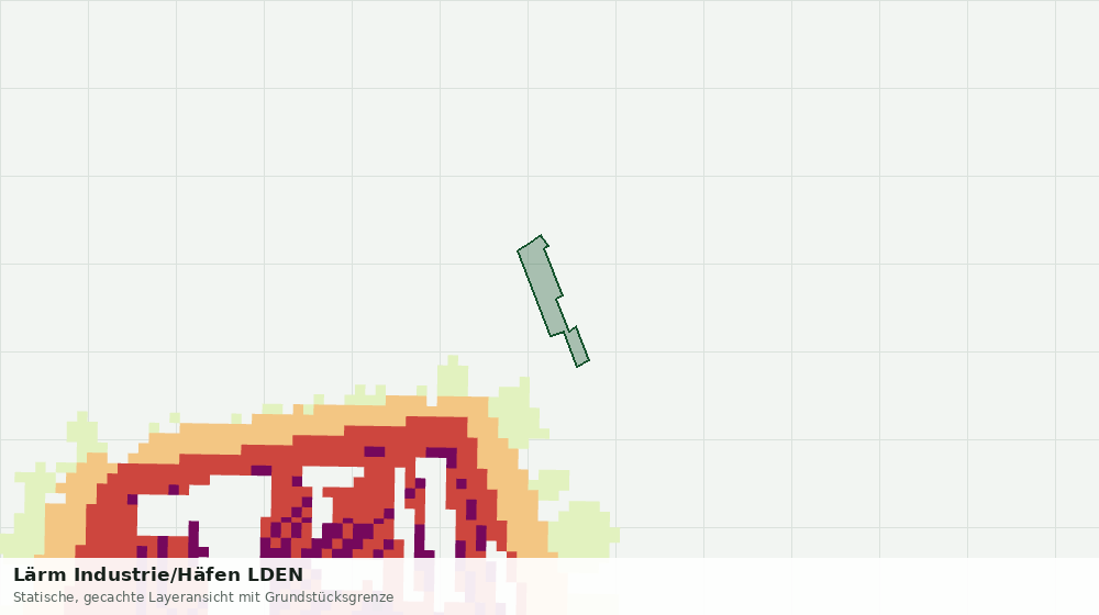 Statische Kartenansicht: Lärm Industrie/Häfen LDEN