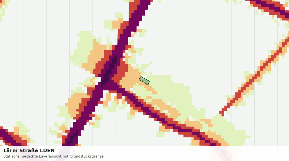 Statische Kartenansicht: Lärm Straße LDEN