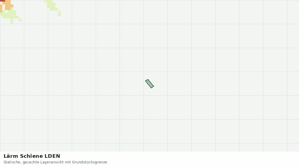 Statische Kartenansicht: Lärm Schiene LDEN