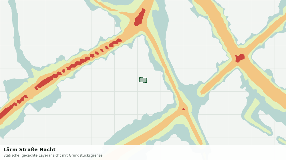 Statische Kartenansicht: Lärm Straße Nacht