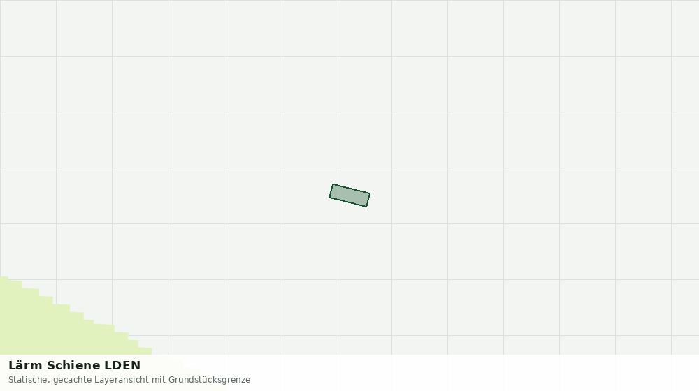 Statische Kartenansicht: Lärm Schiene LDEN