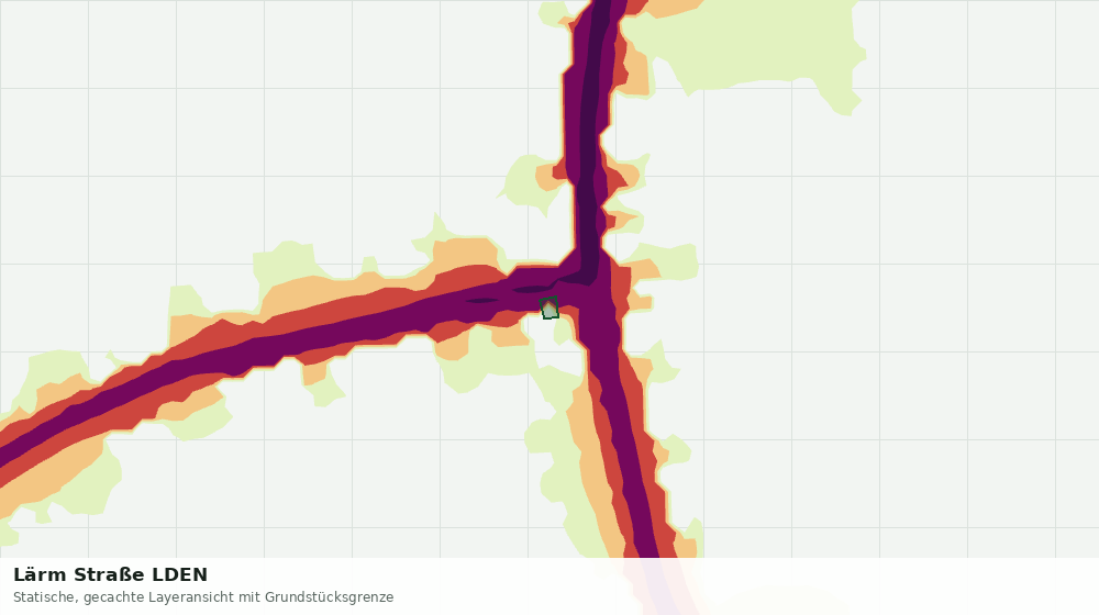 Statische Kartenansicht: Lärm Straße LDEN