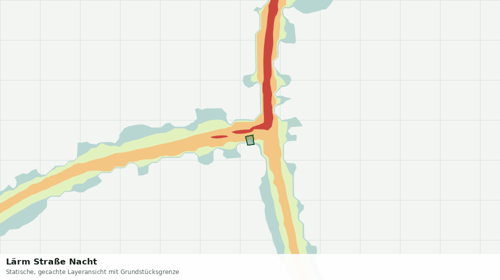 Statische Kartenansicht: Lärm Straße Nacht