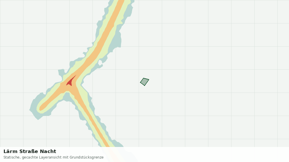 Statische Kartenansicht: Lärm Straße Nacht