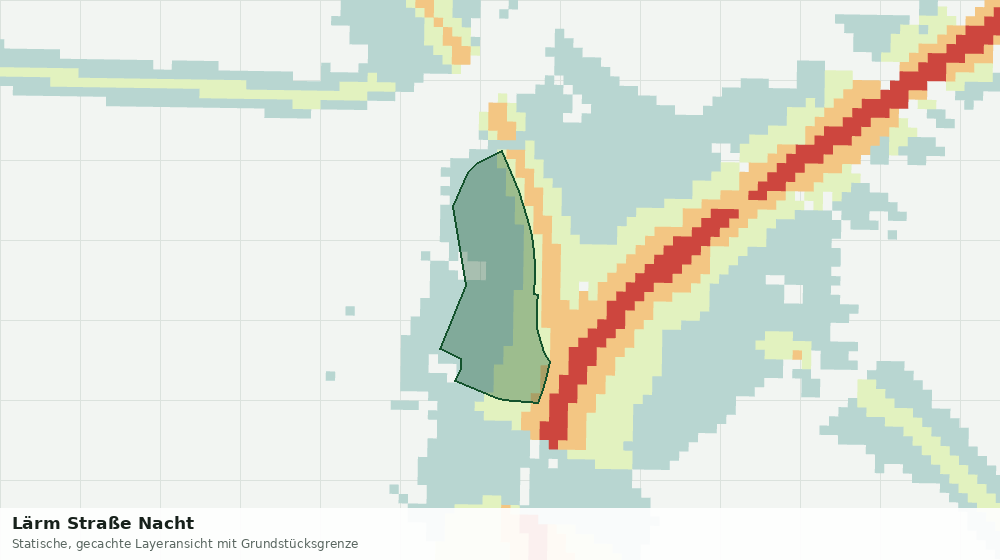 Statische Kartenansicht: Lärm Straße Nacht