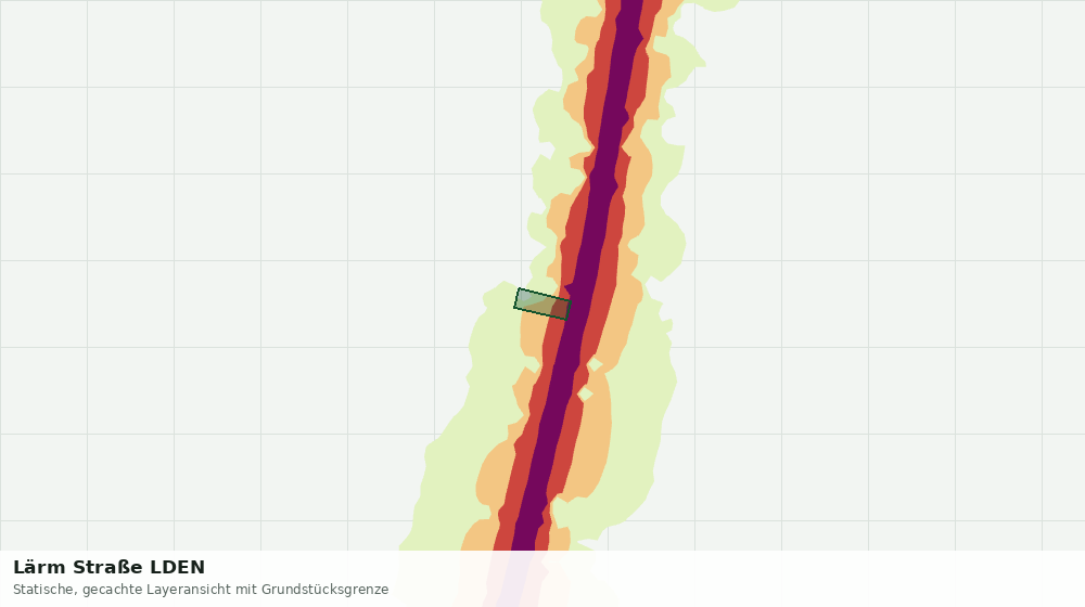 Statische Kartenansicht: Lärm Straße LDEN