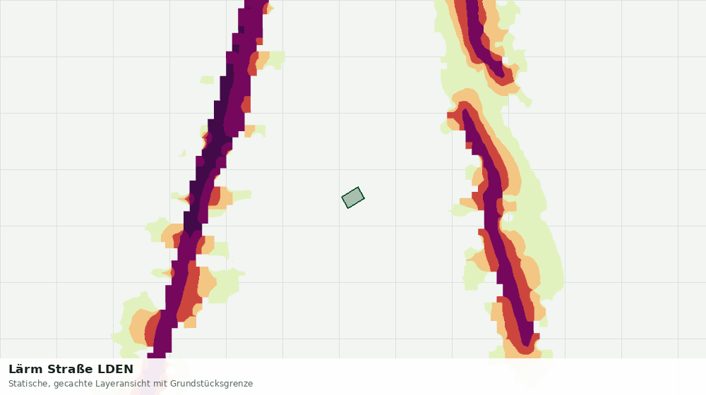 Statische Kartenansicht: Lärm Straße LDEN