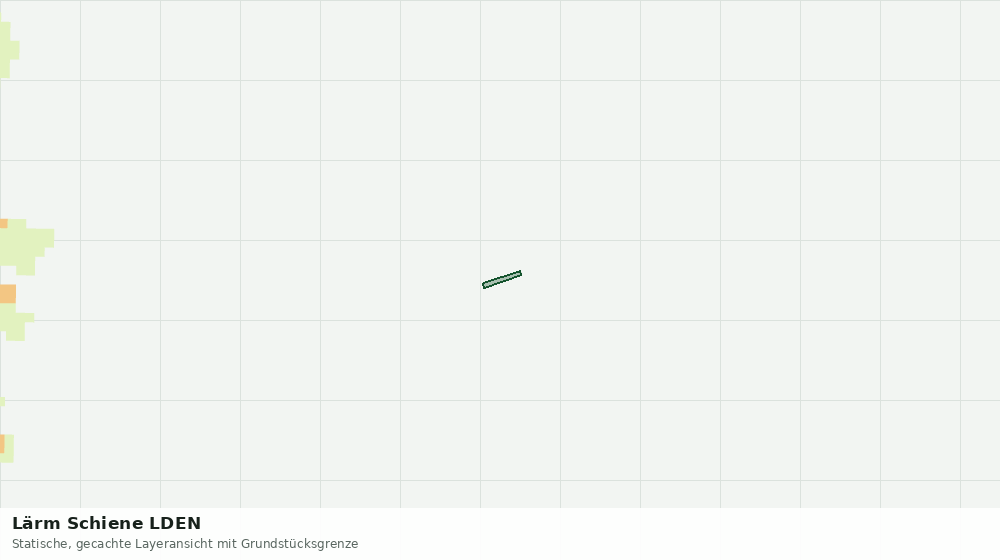 Statische Kartenansicht: Lärm Schiene LDEN