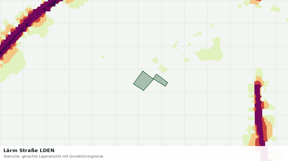 Statische Kartenansicht: Lärm Straße LDEN
