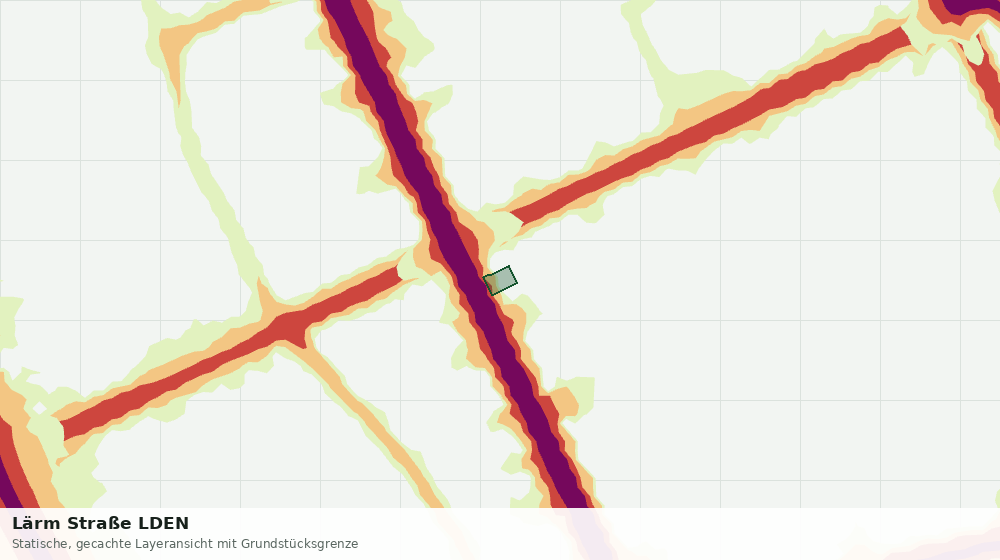 Statische Kartenansicht: Lärm Straße LDEN