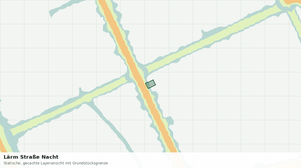 Statische Kartenansicht: Lärm Straße Nacht
