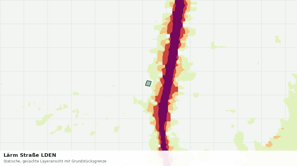 Statische Kartenansicht: Lärm Straße LDEN