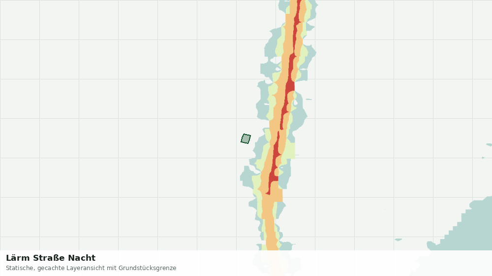 Statische Kartenansicht: Lärm Straße Nacht