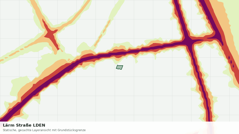 Statische Kartenansicht: Lärm Straße LDEN