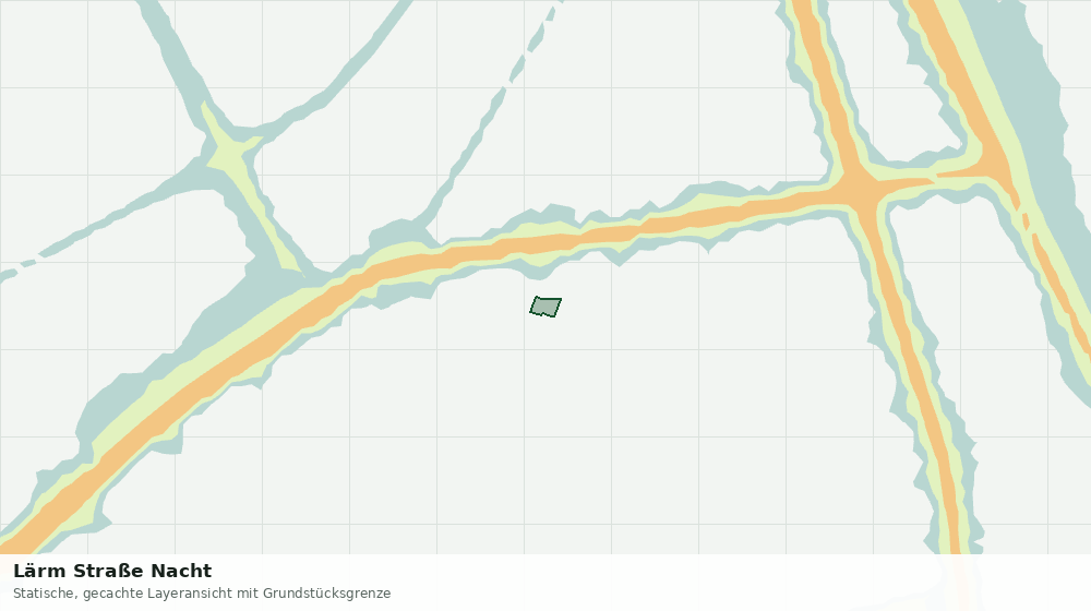 Statische Kartenansicht: Lärm Straße Nacht
