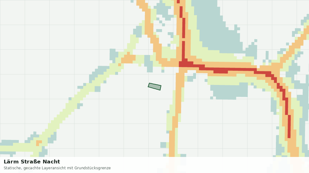 Statische Kartenansicht: Lärm Straße Nacht