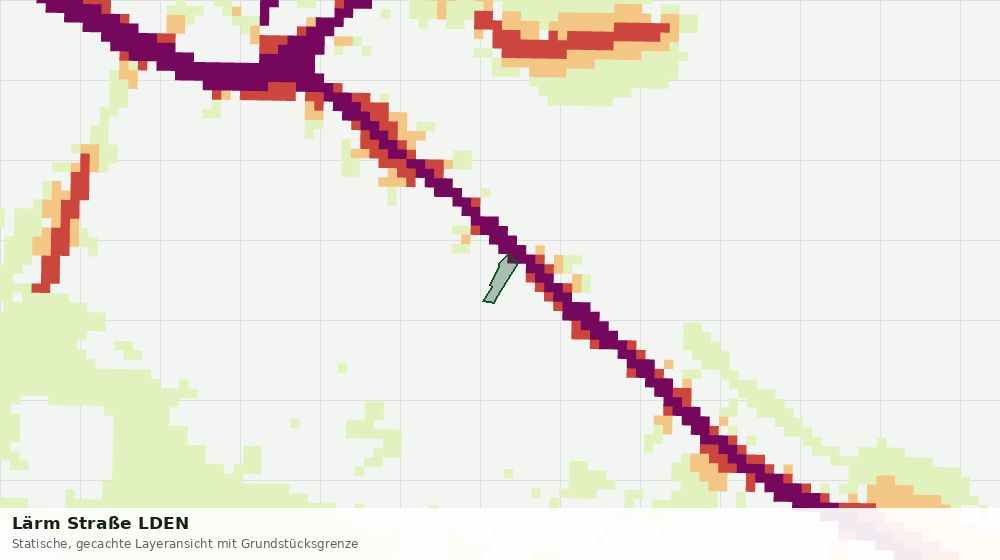 Statische Kartenansicht: Lärm Straße LDEN
