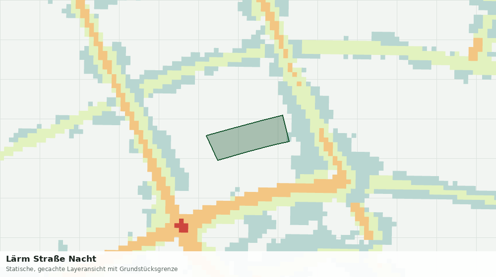 Statische Kartenansicht: Lärm Straße Nacht