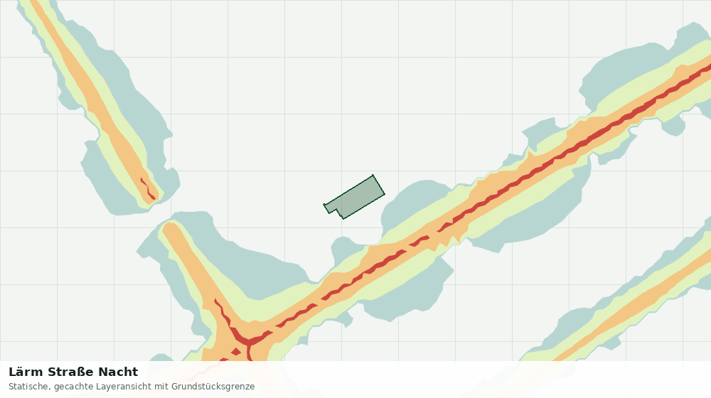 Statische Kartenansicht: Lärm Straße Nacht