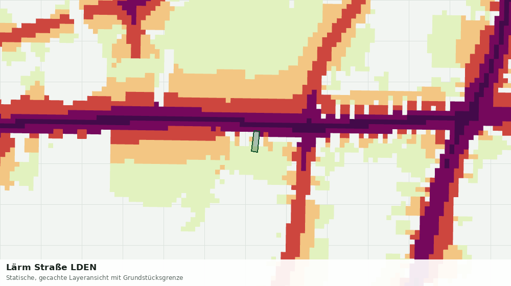 Statische Kartenansicht: Lärm Straße LDEN