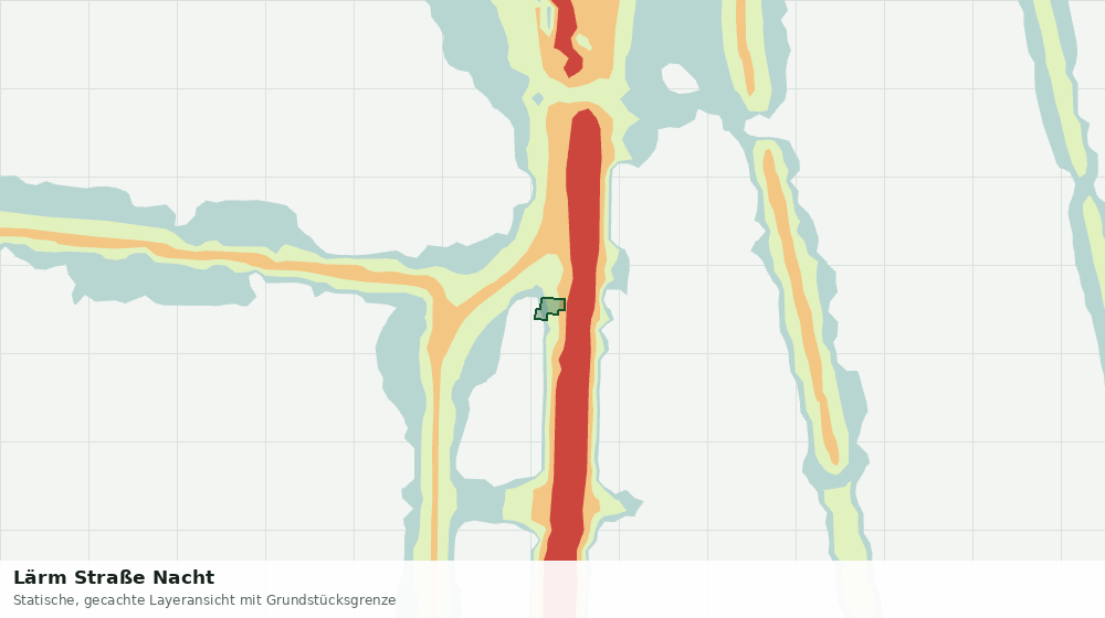 Statische Kartenansicht: Lärm Straße Nacht