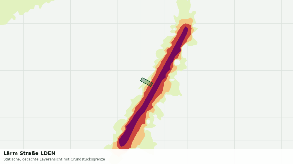 Statische Kartenansicht: Lärm Straße LDEN