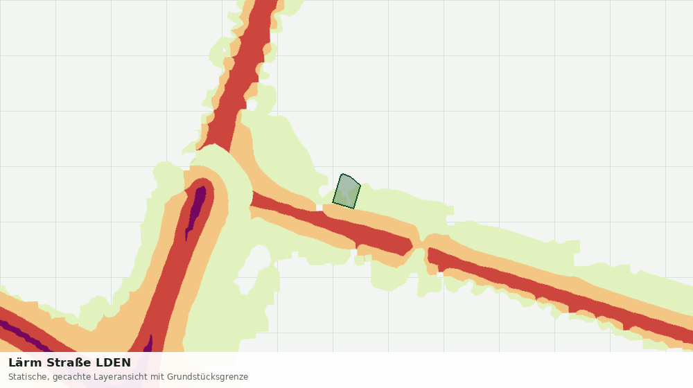 Statische Kartenansicht: Lärm Straße LDEN