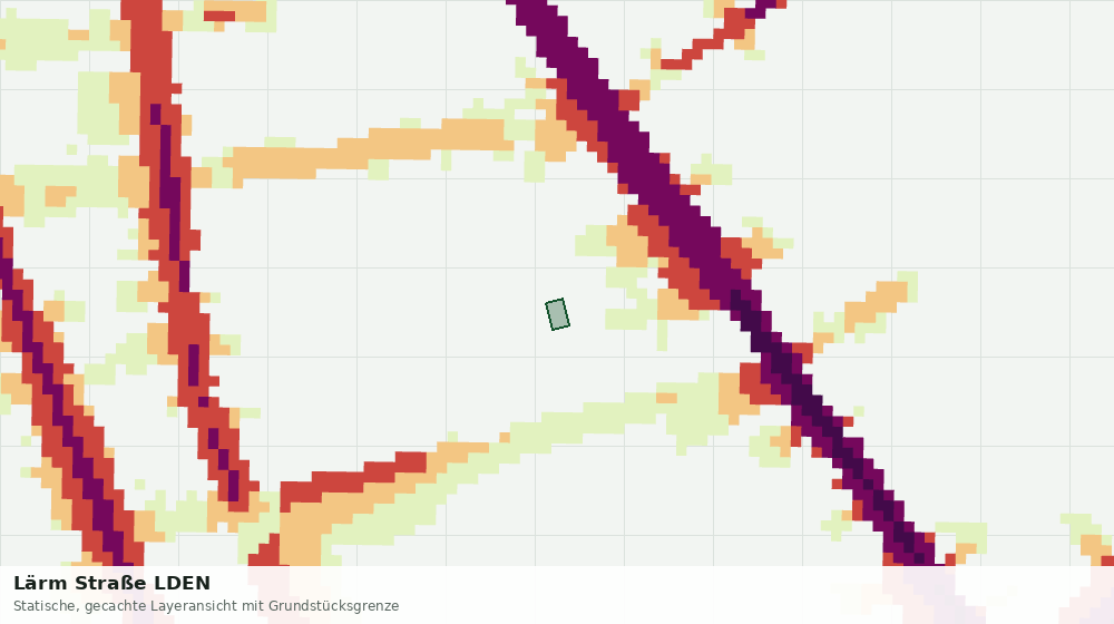 Statische Kartenansicht: Lärm Straße LDEN