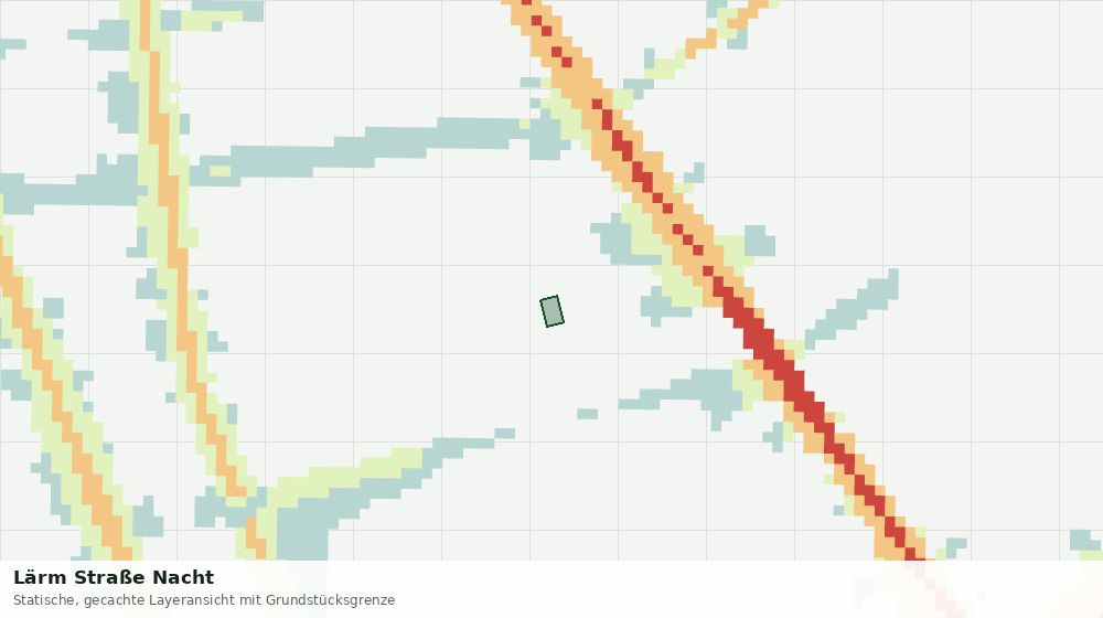 Statische Kartenansicht: Lärm Straße Nacht