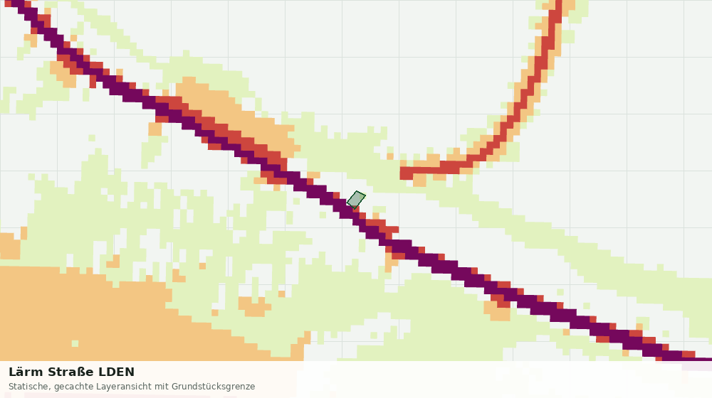 Statische Kartenansicht: Lärm Straße LDEN