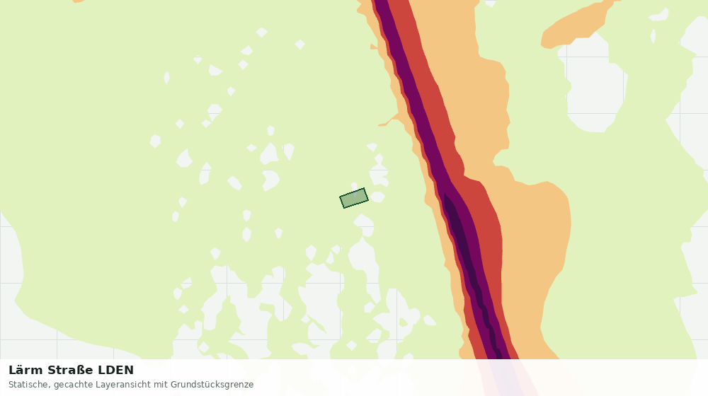 Statische Kartenansicht: Lärm Straße LDEN
