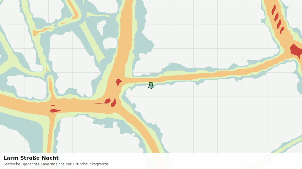 Statische Kartenansicht: Lärm Straße Nacht