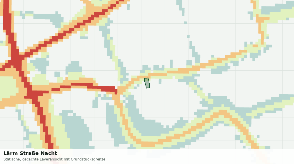 Statische Kartenansicht: Lärm Straße Nacht