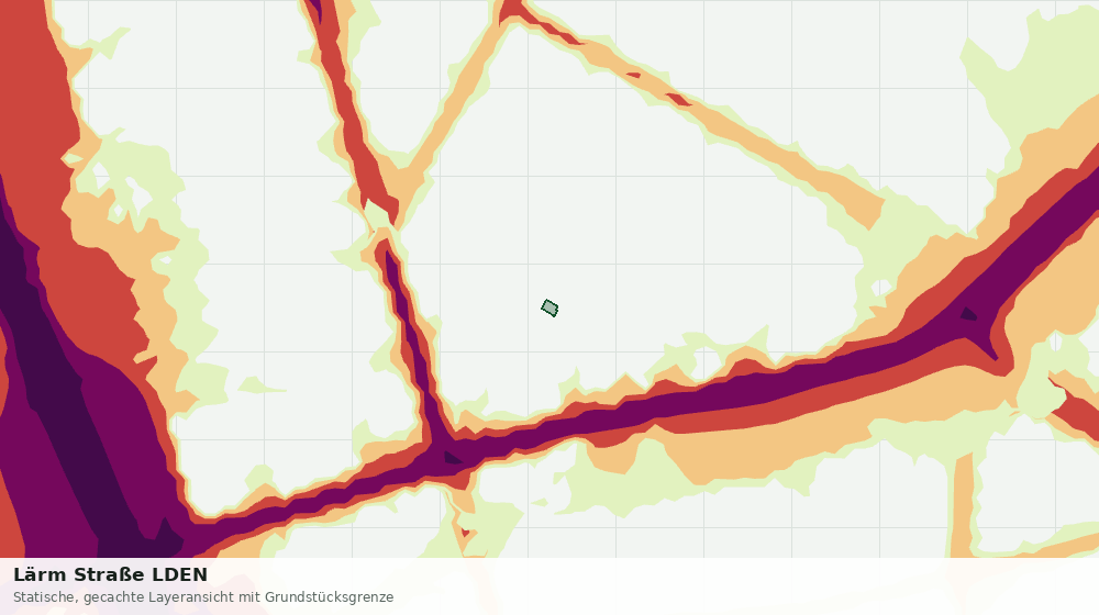 Statische Kartenansicht: Lärm Straße LDEN