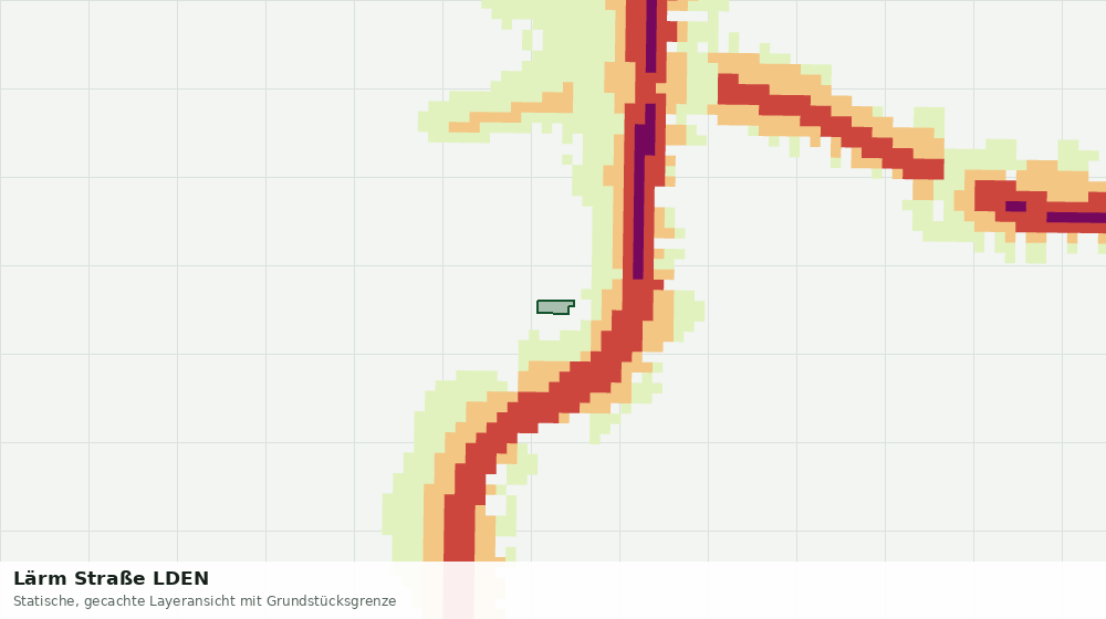 Statische Kartenansicht: Lärm Straße LDEN