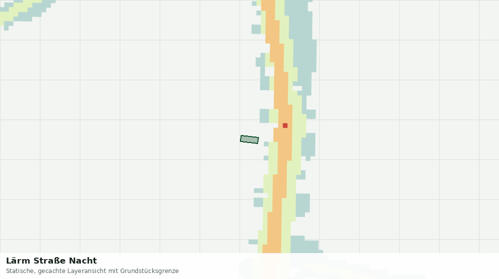 Statische Kartenansicht: Lärm Straße Nacht