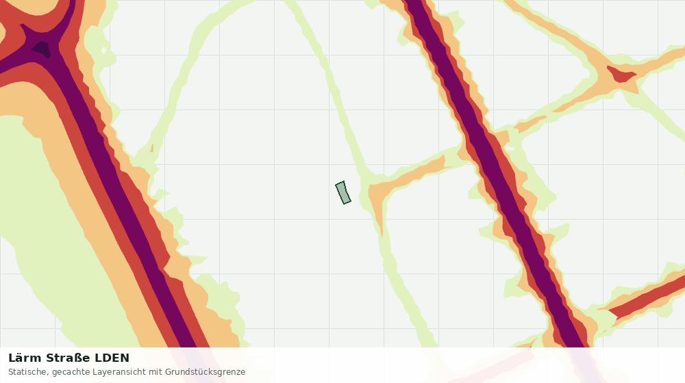 Statische Kartenansicht: Lärm Straße LDEN