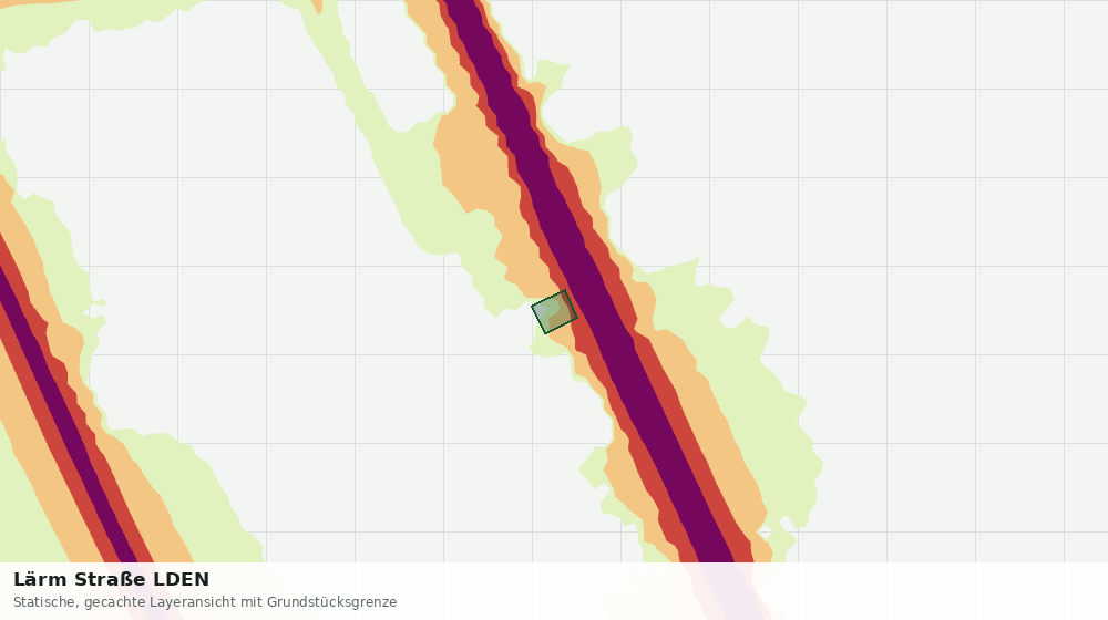 Statische Kartenansicht: Lärm Straße LDEN