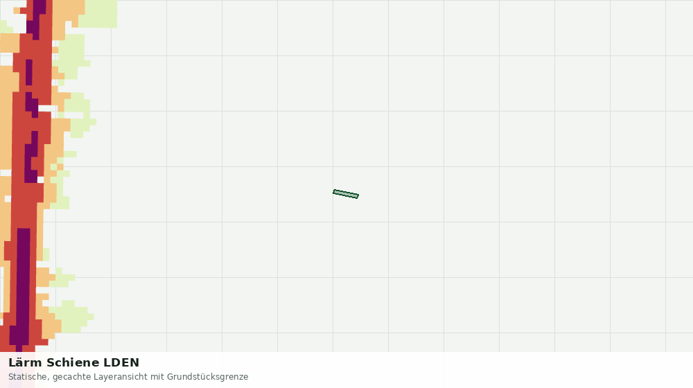 Statische Kartenansicht: Lärm Schiene LDEN