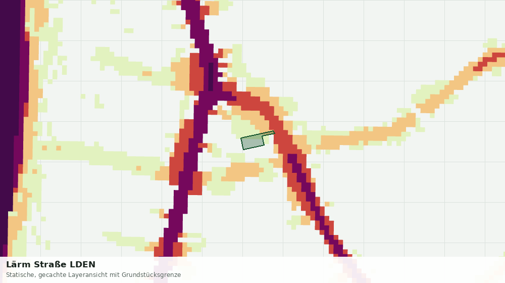 Statische Kartenansicht: Lärm Straße LDEN