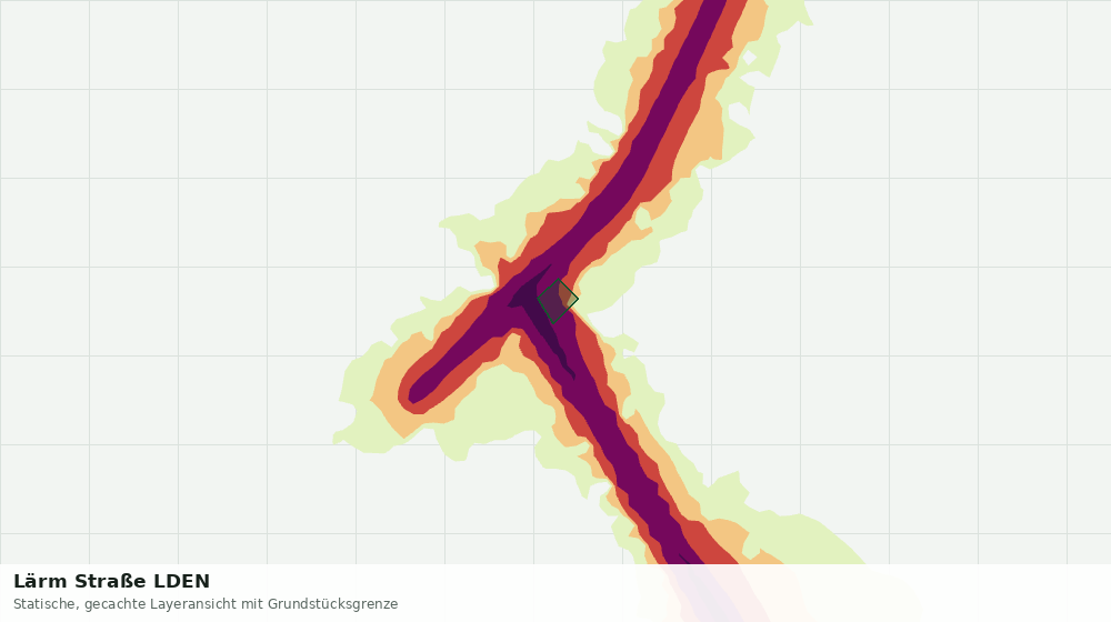 Statische Kartenansicht: Lärm Straße LDEN